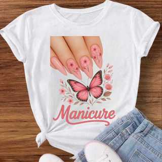 T-shirt 30.1 Camiseta T-shirt Feminina  Estampas Profissões Premium Envio Imediato