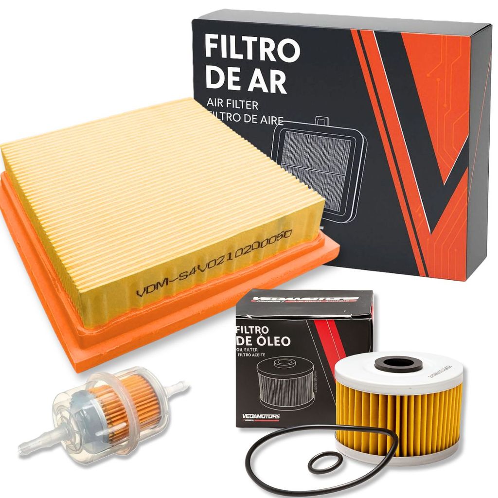 Kit de Filtros Tornado 250 (Filtro de Ar + Filtro de Óleo + Filtro de Combustível)