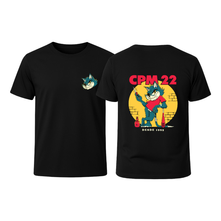 Camiseta Estampa Banda Cpm 22 Rock Nacional Música