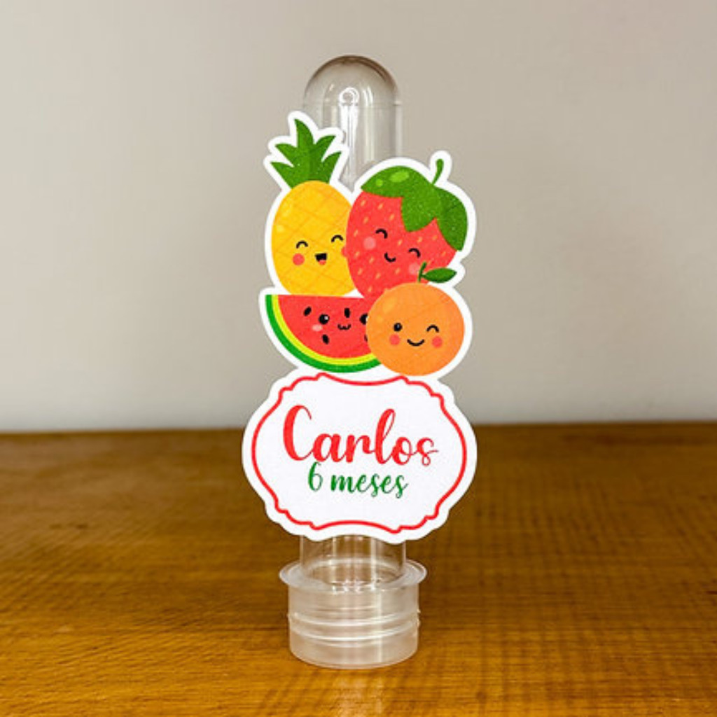 10 Apliques para Tubete Frutinhas | Personalizados | Lembrancinhas | Festa Aniversário