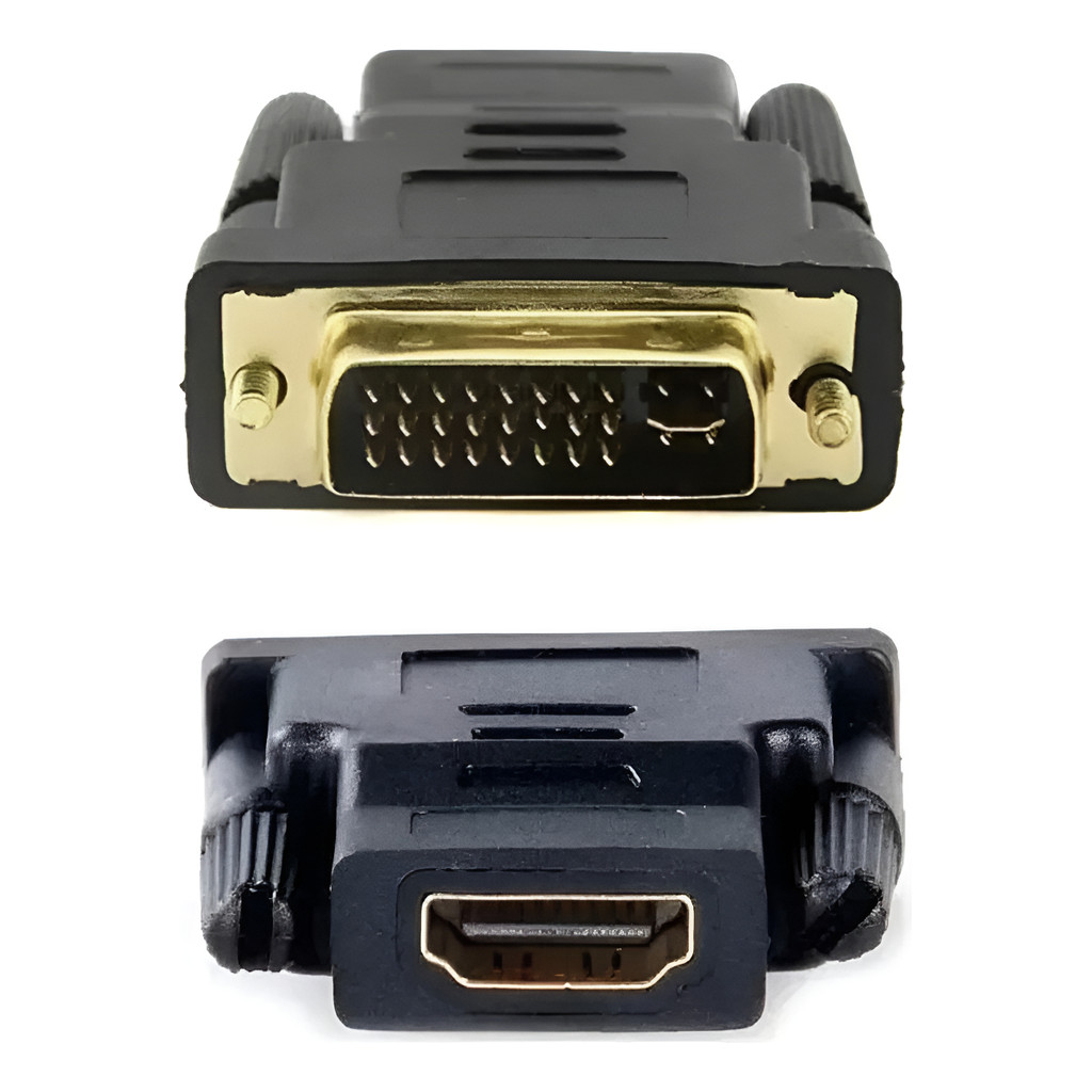 Adaptador Dvi-i 24+5 Pinos Macho Para Hdmi Fêmea 