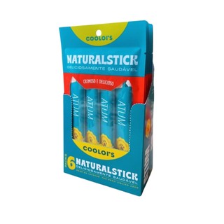 Sache Natural Stick Atum Frango Salmão Gatos Caixa com 6 Cartelas e 5 Stick por Cartela