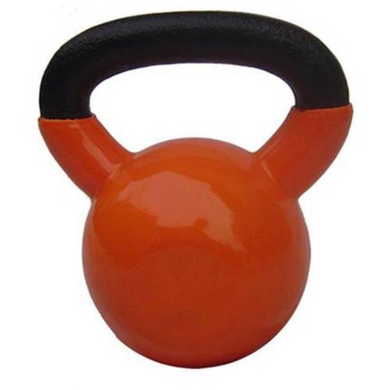 Kettlebell Unibrás Emborrachado Pegada Ferro Pintado 4 Kgs