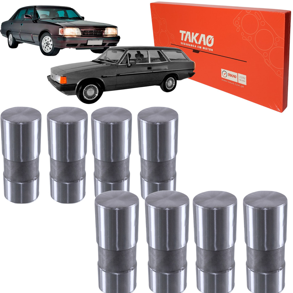 Jogo 8 Tuchos Hidráulicos Takao Motor Gm 151 2.5 4cc Opala Caravan A10 Veraneio 1968 A 1992