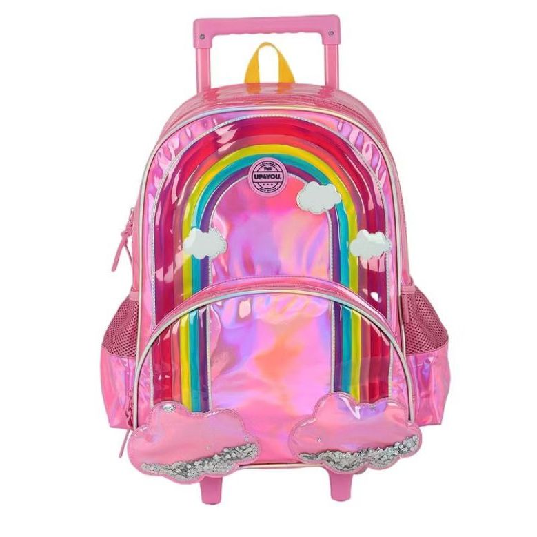 Mochila de Rodinha Up4you Arco-Iris em Oferta na Shopee