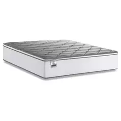 Colchão Casal King Molas Com Pillow Max Force 193x203x27cm Branco/Cinza Inducol - Suporta Até 200 Kg