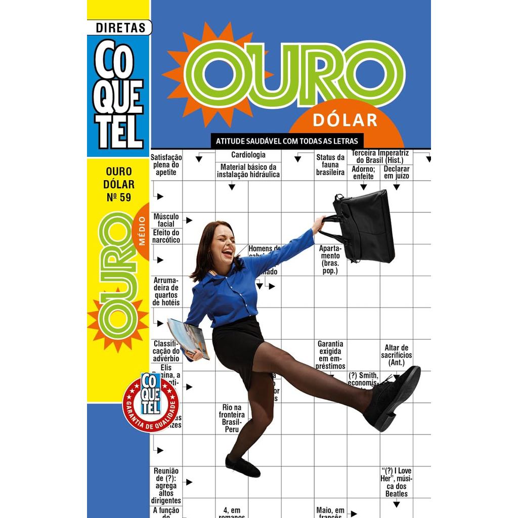 Palavras-Cruzadas Diretas Coquetel Ouro Dólar 59 |  Nível médio