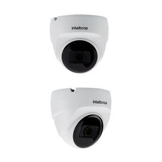 Kit 2 Câmera Multi HD 2 Megapixels 20m com Áudio VHD 1220 D MIC Intelbras