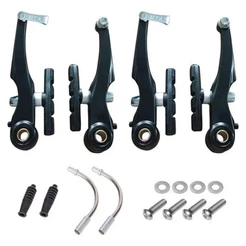 FREIO V-BRAKE ALUMINIO 4 PCS PRETO