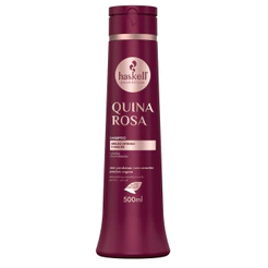 Shampoo Quina Rosa 500ml Haskell | Revitalização suave para cabelos opacos e sem vida