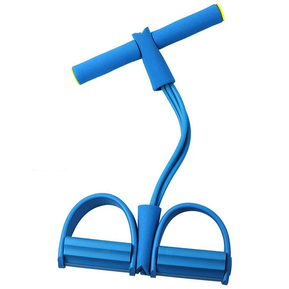 Extensor Elastico Com Apoio Pés Multifunção TuberFit Exercícios Treino Academia Ginástica