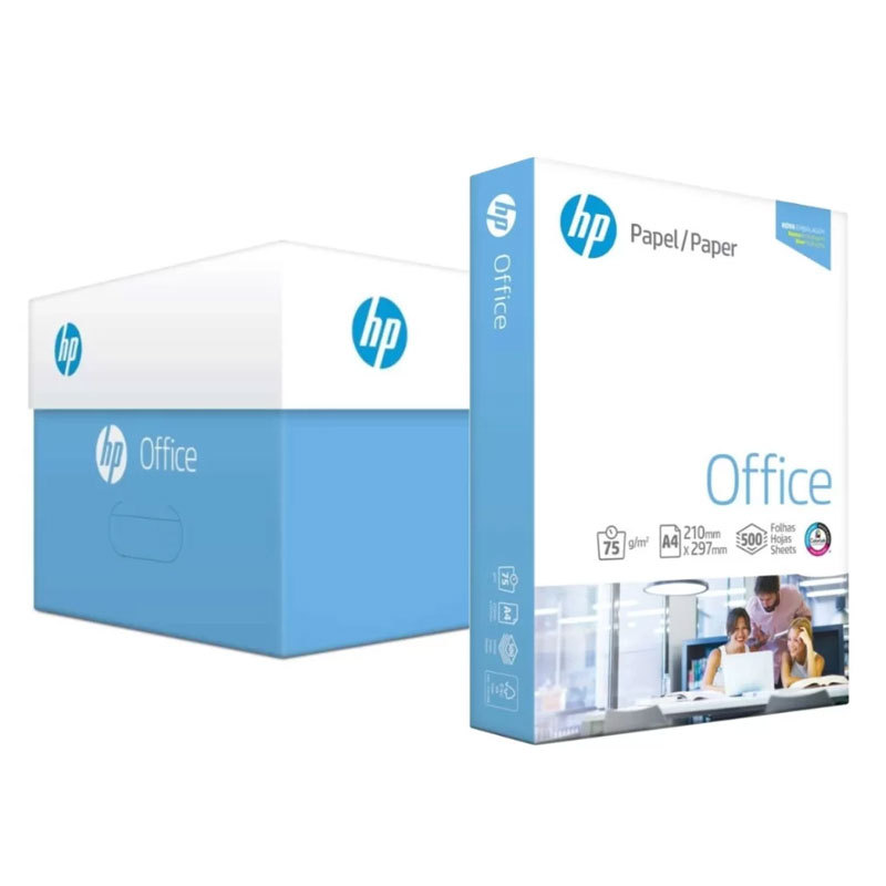 Papel sulfite A4 75g 210x297 Caixa com 10 resmas 5000 Folhas HP em Oferta na Shopee