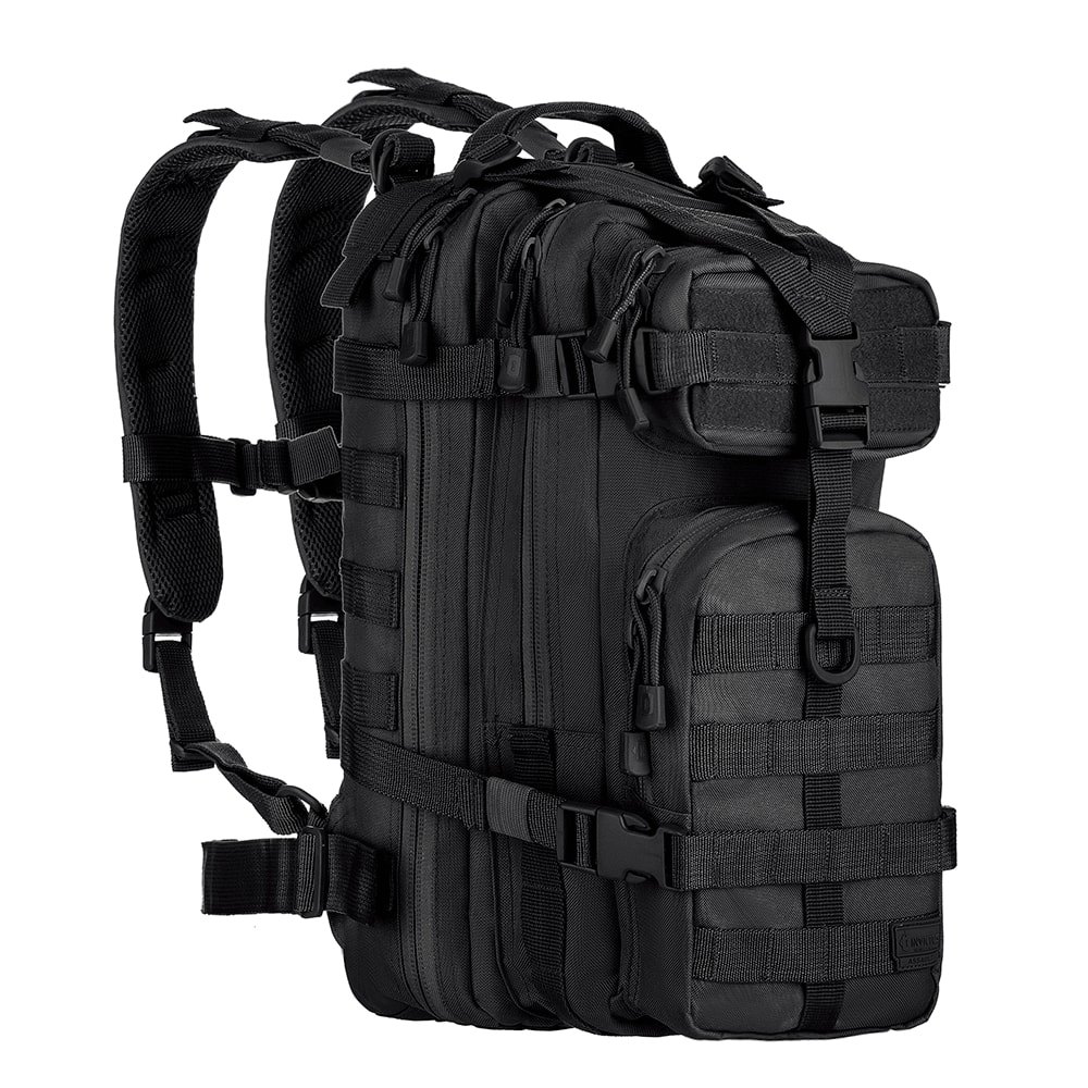 Mochila Tática Assault Invictus Modular Preta