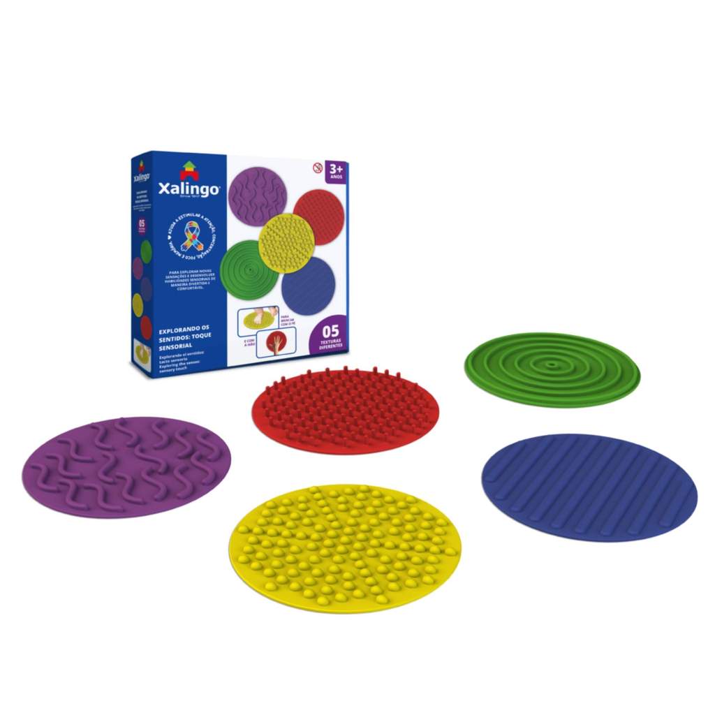 Brinquedo Educativo Explorando os Sentidos - Toque Sensorial +3 anos Xalingo - 12298 em Oferta na Shopee