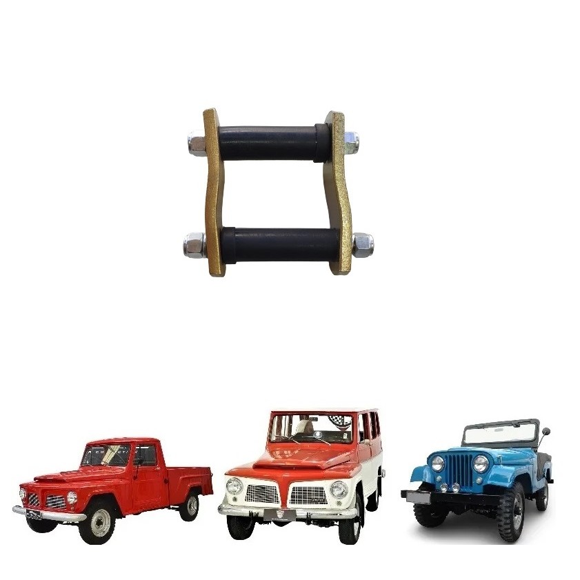 Jumelo Original Feixe de Mola Jeep / Rural / F 75 Ford Willys CJ5