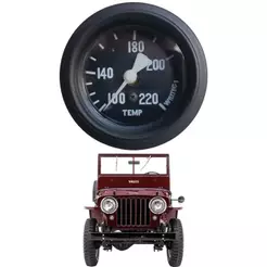 Relogio Marcador De Temperatura Jeep Willys 1948/1954 Cj2 Cj3 Cj3B