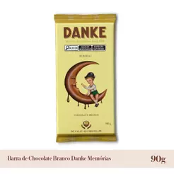 Chocolate Branco Barra Premium Danke Memórias Pacote 90G