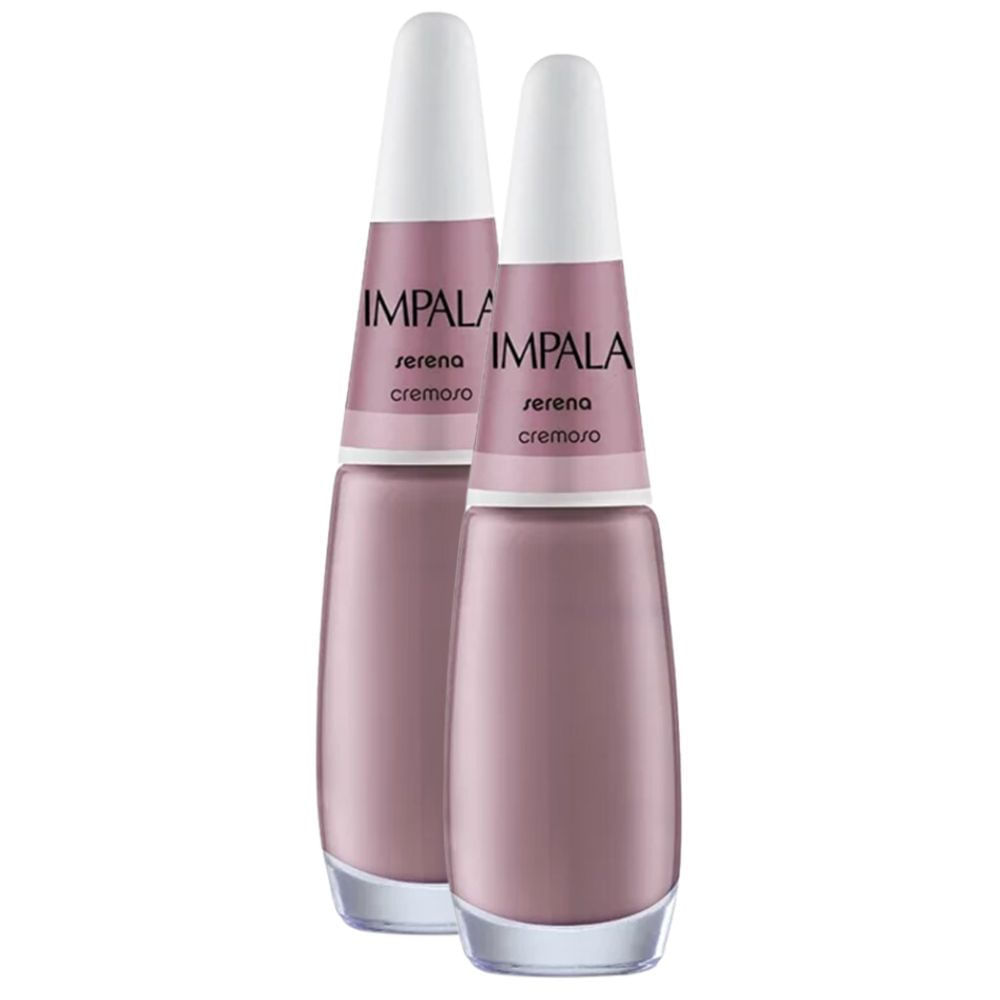 Kit 2 Esmalte Impala Cremoso Serena com 7,5ml em Oferta na Shopee