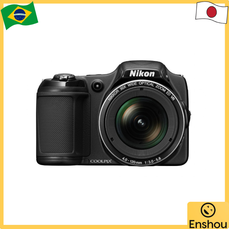 [USED]Do Japão [USADO]Nikon Digital Camera COOLPIX L820 Optical 30x Zoom Effective 16.05 Megapixels Black L820BK