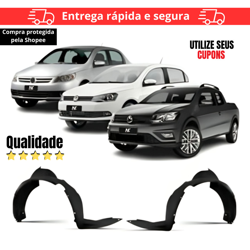 Par/Un Parabarro Dianteiro Gol Voyage Saveiro G5 G6 G7 2009 2010 2011 2012 2013 2014 2015 Á 2018 ASA