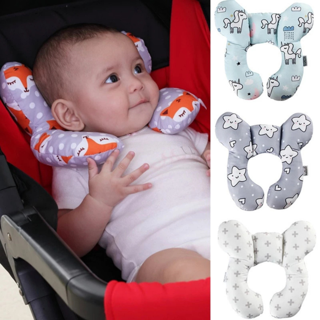 almofada de apoio em U para pescoço do bebe travesseiro de segurança bebe conforto e carro