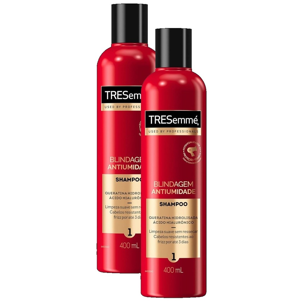 kit 2 Shampoo TRESemme Blindagem Antiumidade 400ML