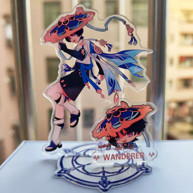 Anime Figura Andarilho Scaramouche Kunikuzushi Vagrant Acrílico Suporte Modelo Placa Decoração De Mesa Sinal De Pé Fãs P