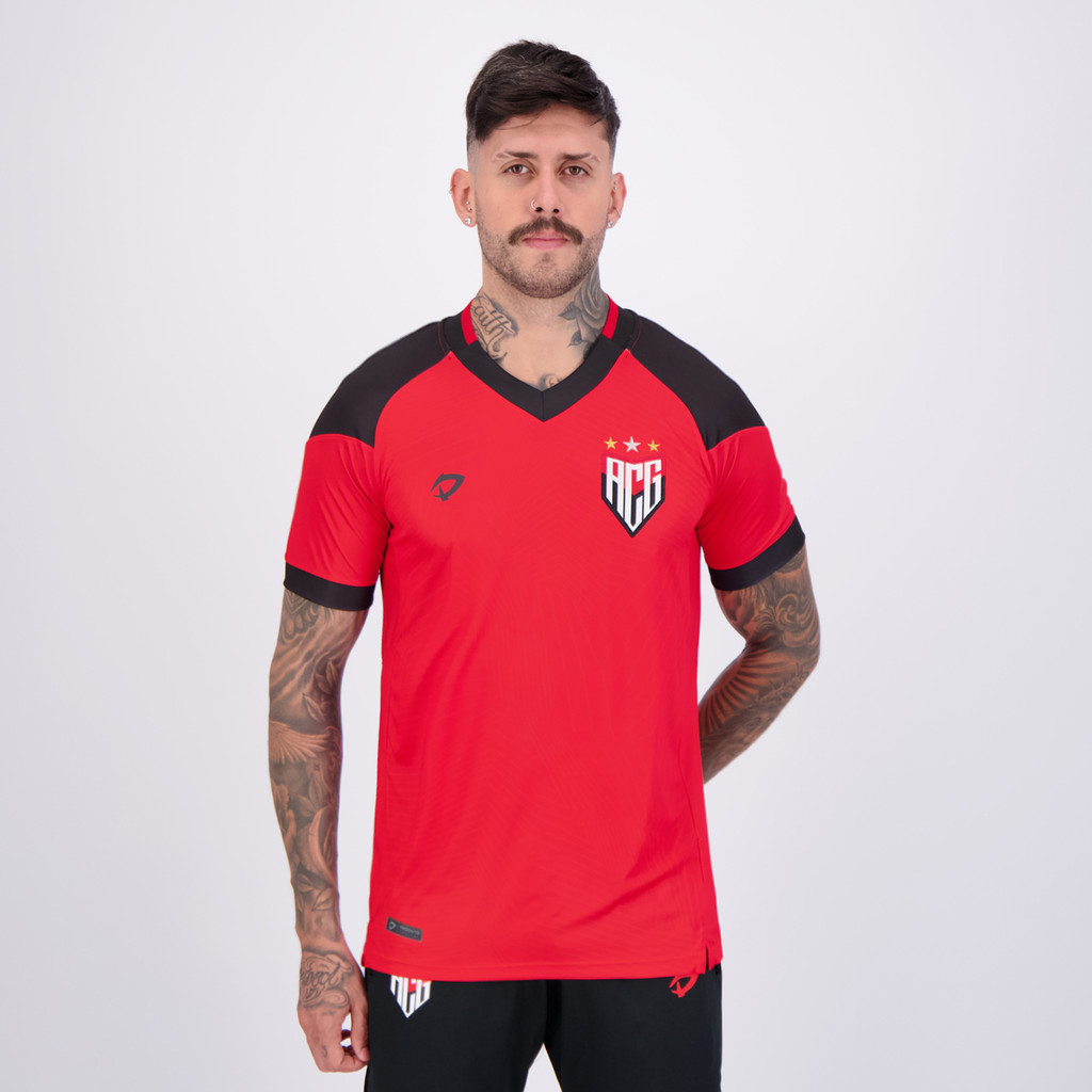 Camisa Dragão Premium Atlético Goianiense Treino Comissão 2024 em Oferta na Shopee
