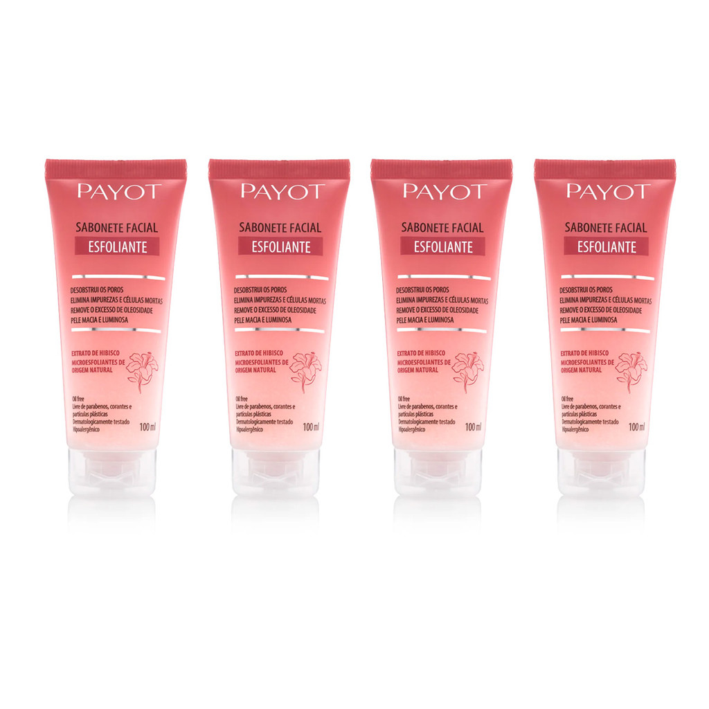 Kit 4 Sabonetes Esfoliante Payot em Oferta na Shopee