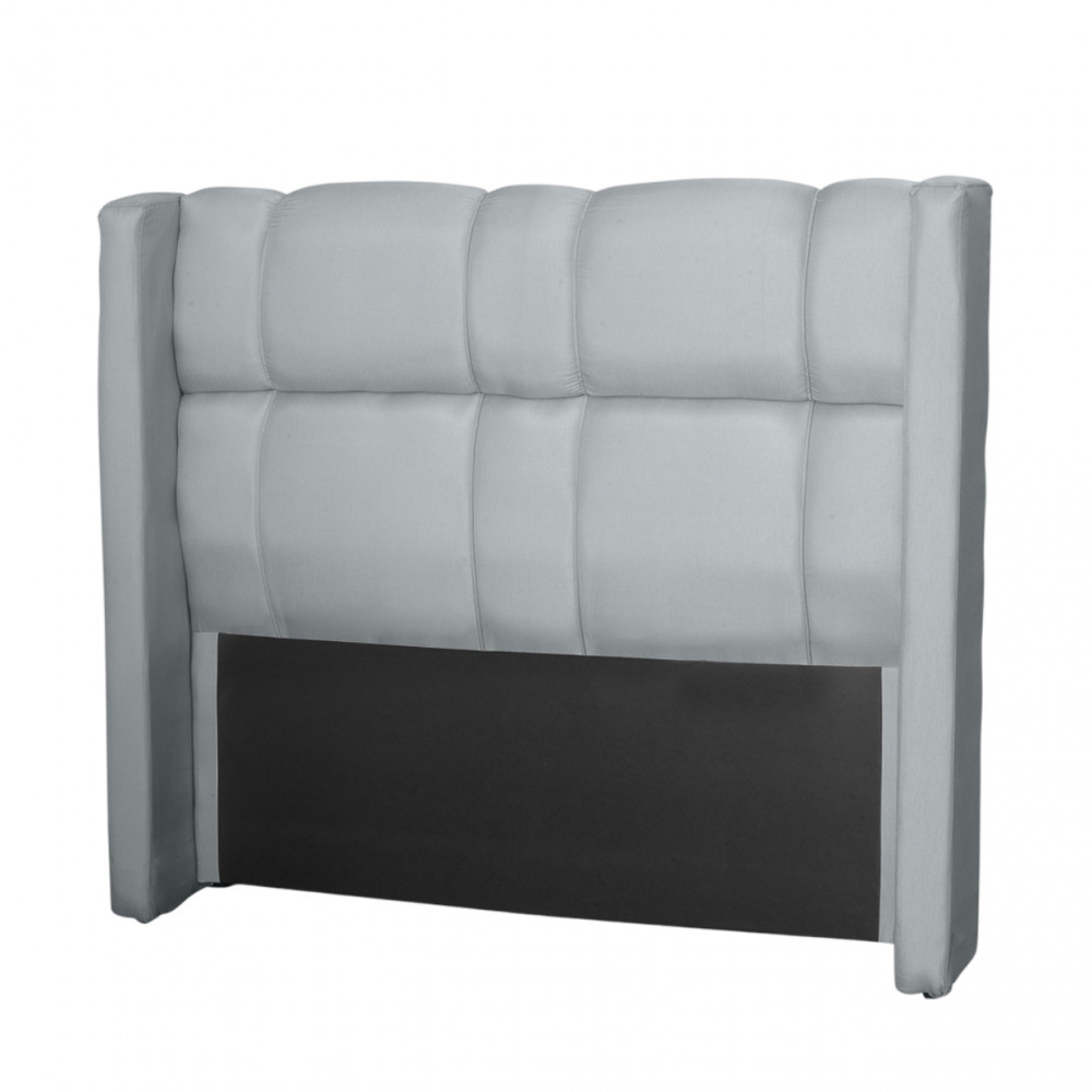 Cabeceira para Cama Queen Tania Linho Cinza IDF Decor