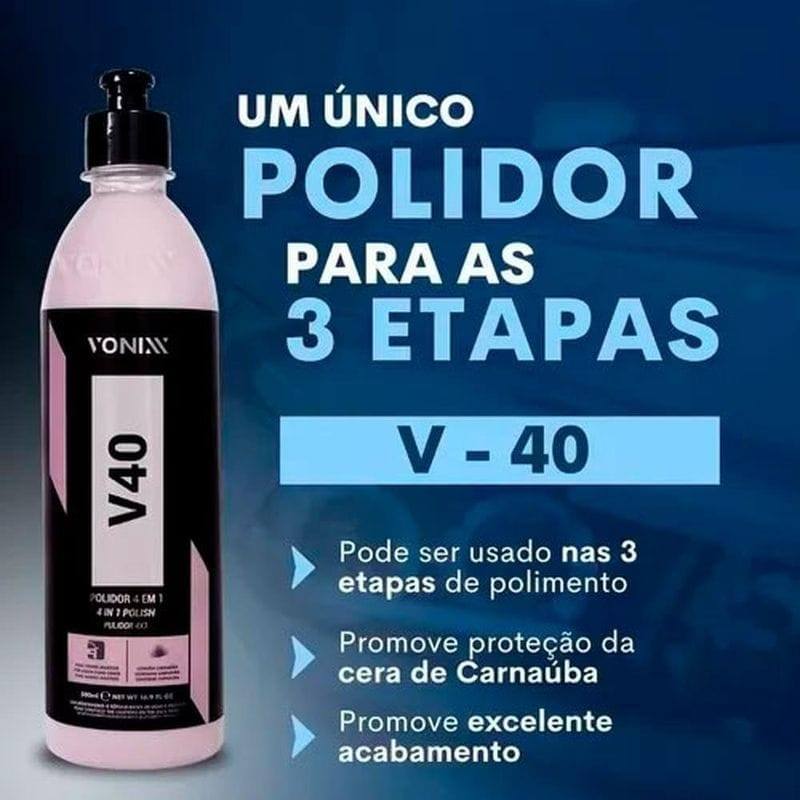 V40 VONIXX 500ml - COMPOSTO POLIDOR 4 EM 1