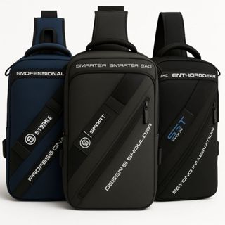 Pochete Transversal Premium 4 Zíper Alta Capacidade Peitoral Motoboy em Oferta na Shopee