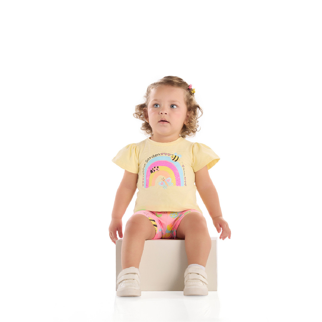 Conjunto Jardim Blusa Bermuda Quimby