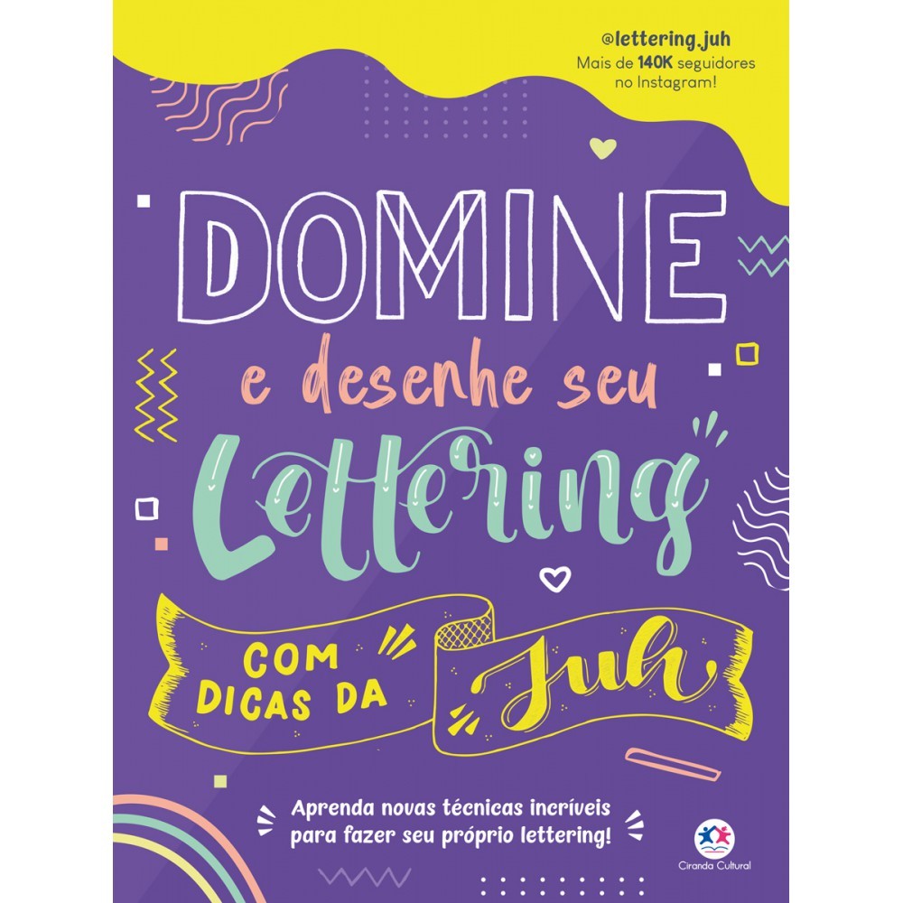 Livro Domine e desenhe seu lettering com dicas da Juh