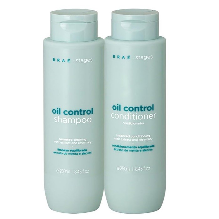 Kit Shampoo e Condicionador Stages Oil Control 250ml Braé