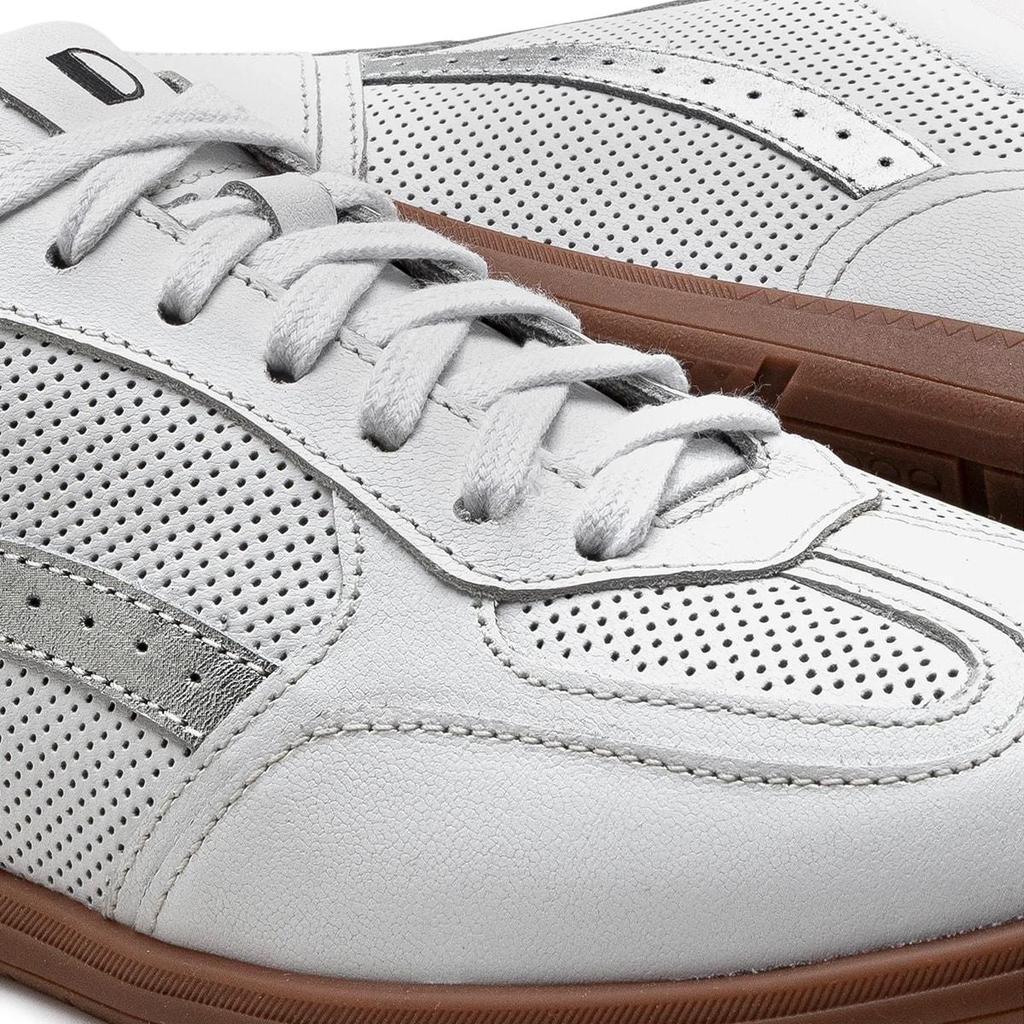 Detalhes do Tênis de Couro Democrata Feminino Olivia 657101