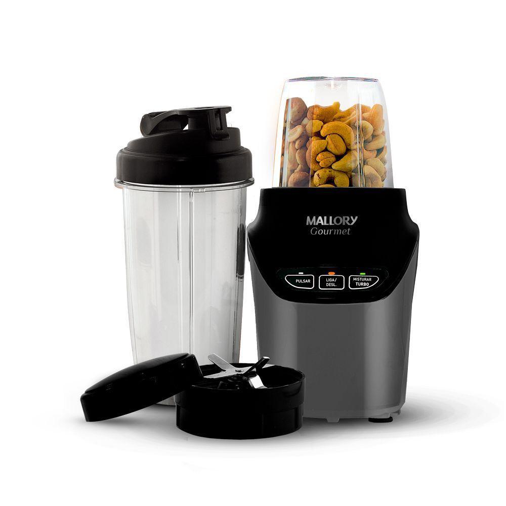 Super Liquidificador E Processador Mallory Gourmet 1000W Preto/chumbo 220V