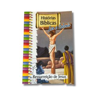 Livro Infantil Histórias Bíblicas Ler e Colorir - Ressurreição de Jesus em Oferta na Shopee