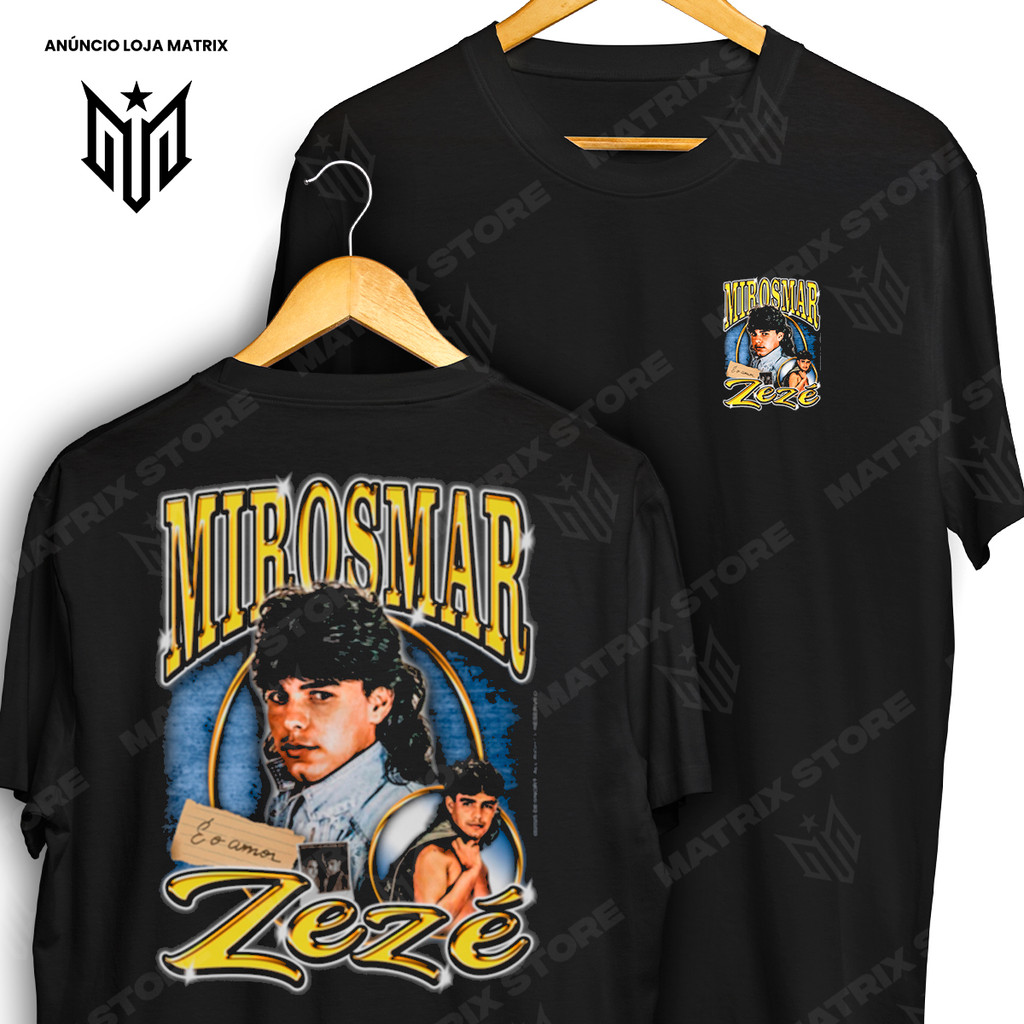 Camiseta Frente e Verso Zezé Di Camargo e Luciano Mirosmar Sertanejo Camisa de Cantores 100% Algodão em Oferta na Shopee