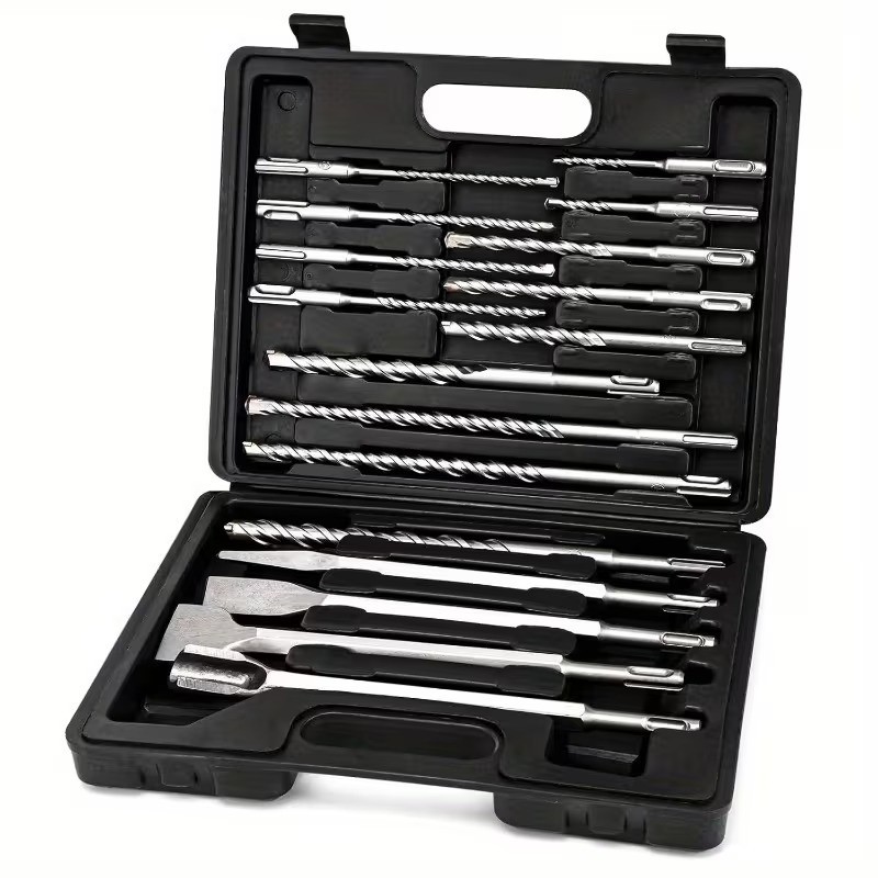 Jogo Brocas Talhadeira Ponteiro Sds-plus Martelete 17 Peças em Oferta na Shopee