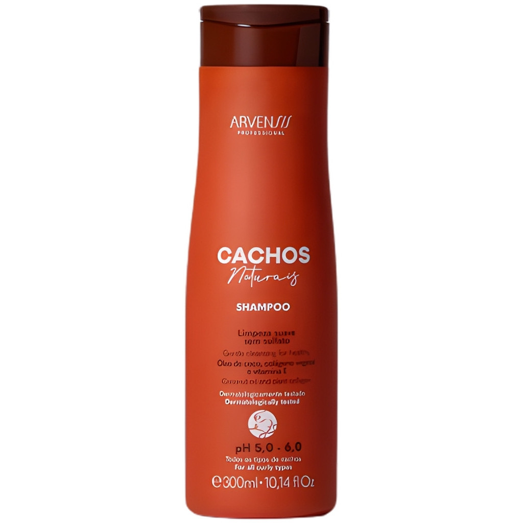 Shampoo Cachos Naturais Arvensis Sem Sulfato Limpeza Suave Todos Tipos De Curvatura Capilar 300ml