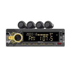AUTO RÁDIO BT/USB DUPLO CARREGA CELULAR + SENSOR DE RÉ EMBORRACHADO VIPERTRON