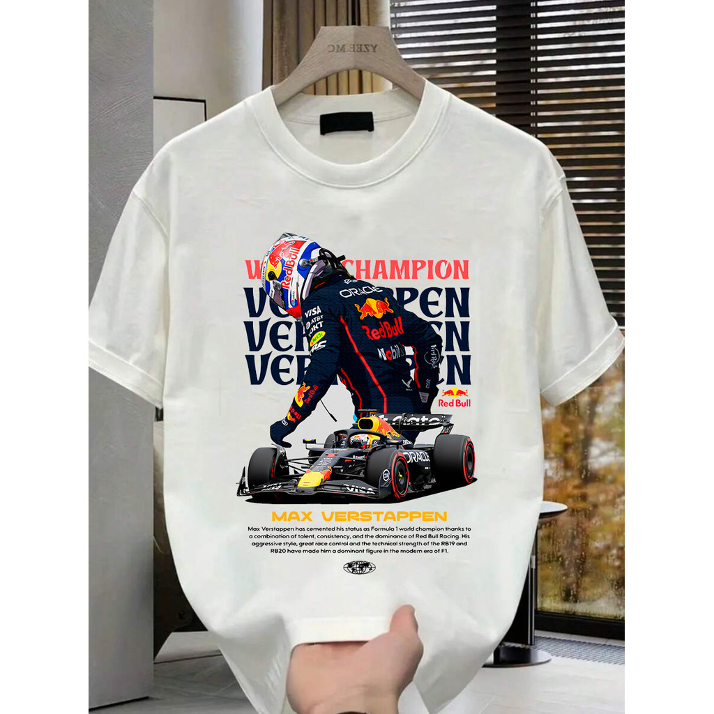 Camiseta Masculina Estampa Speed Driver World Champion MAX VERSTAPPEN Streetwear Envio Imediato