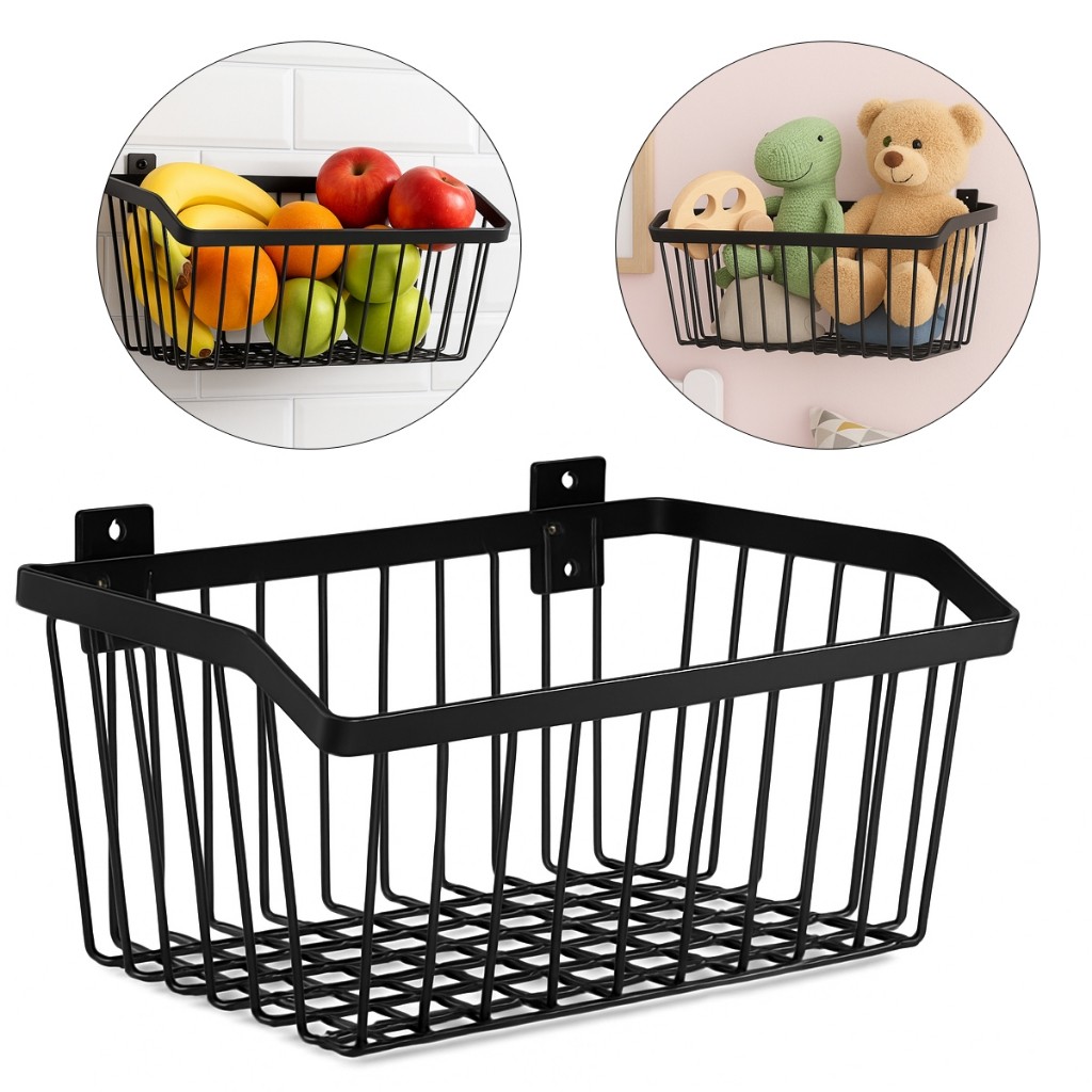 Cesto De Parede Para Frutas Legumes Brinquedos Objetos 30cm em Oferta na Shopee