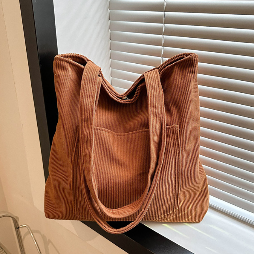 Bolsa Sacola Unissex Grande Com Bolsinha De Ombro Tecido Veludo Reforçado Lançamento Acompanha 1 Alças Fashion