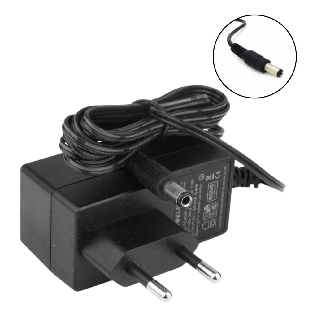 Fonte 9v 0,6a Bivolt Plug P4 Uso Geral