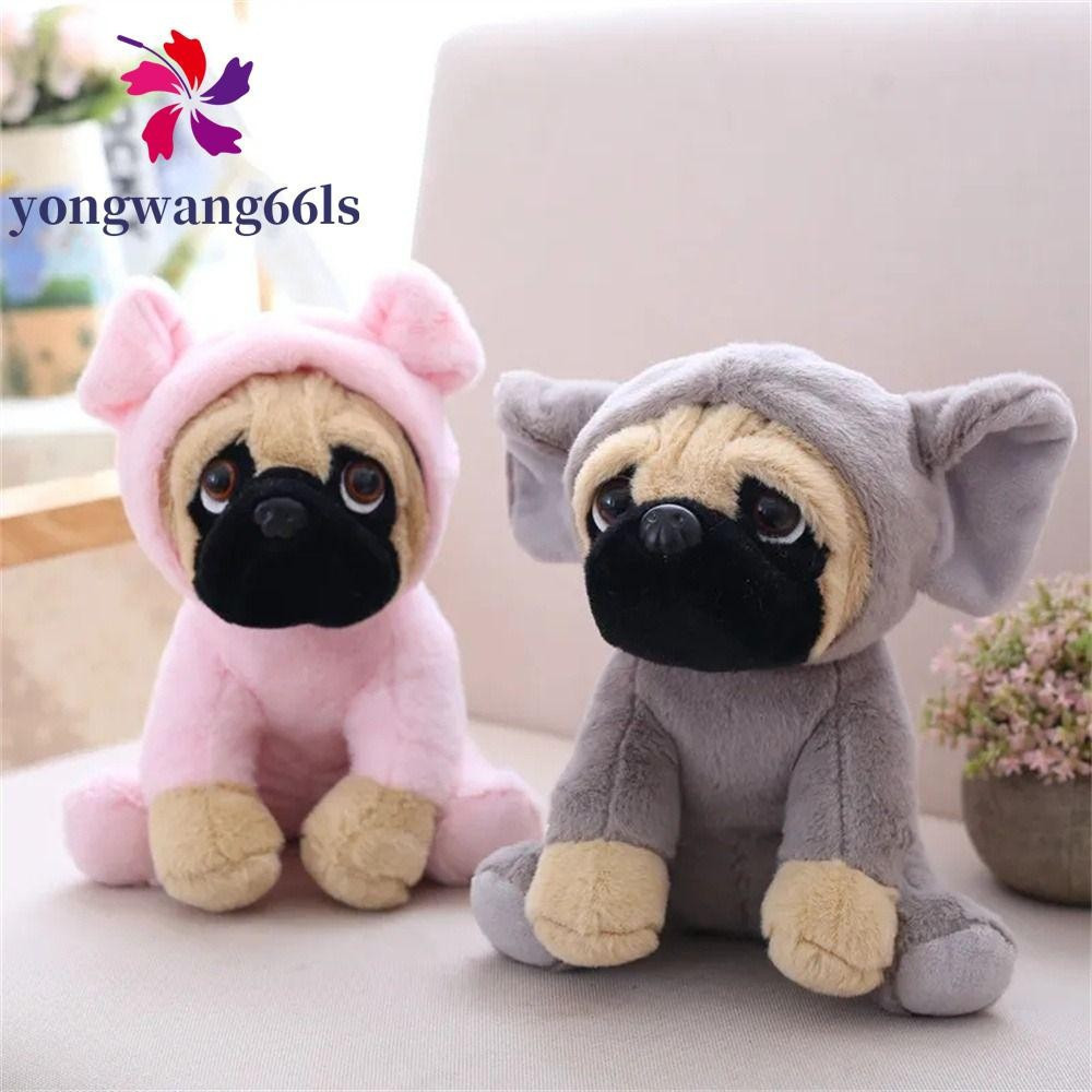 YONGWANG Pug Dog Plush Toys , Bichos De Pelúcia Coelho Elefante Recheado Cão Sharpei , Simulação