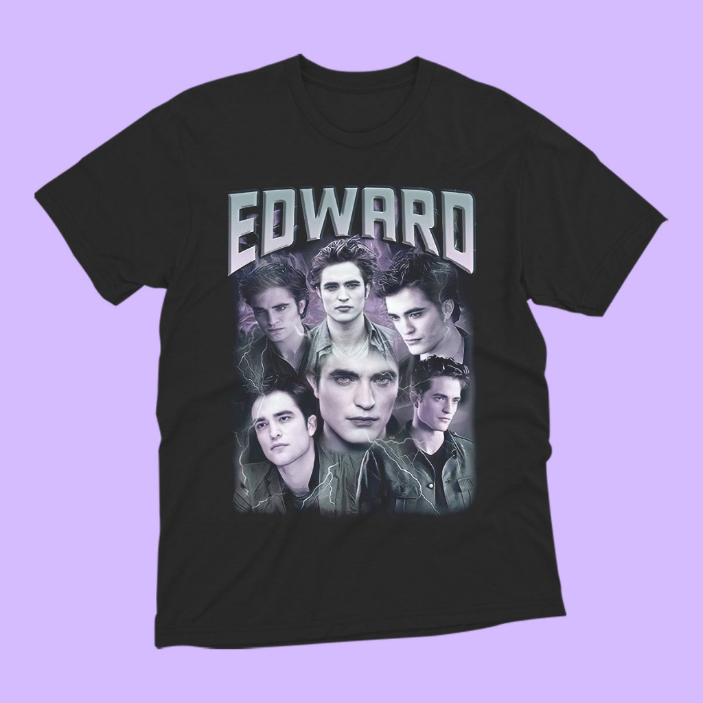 [Camiseta Premium em Algodão Puro]GXG Camiseta Edward Cullen Crepúsculo Bootleg 100% Algodão Unissex em Oferta na Shopee