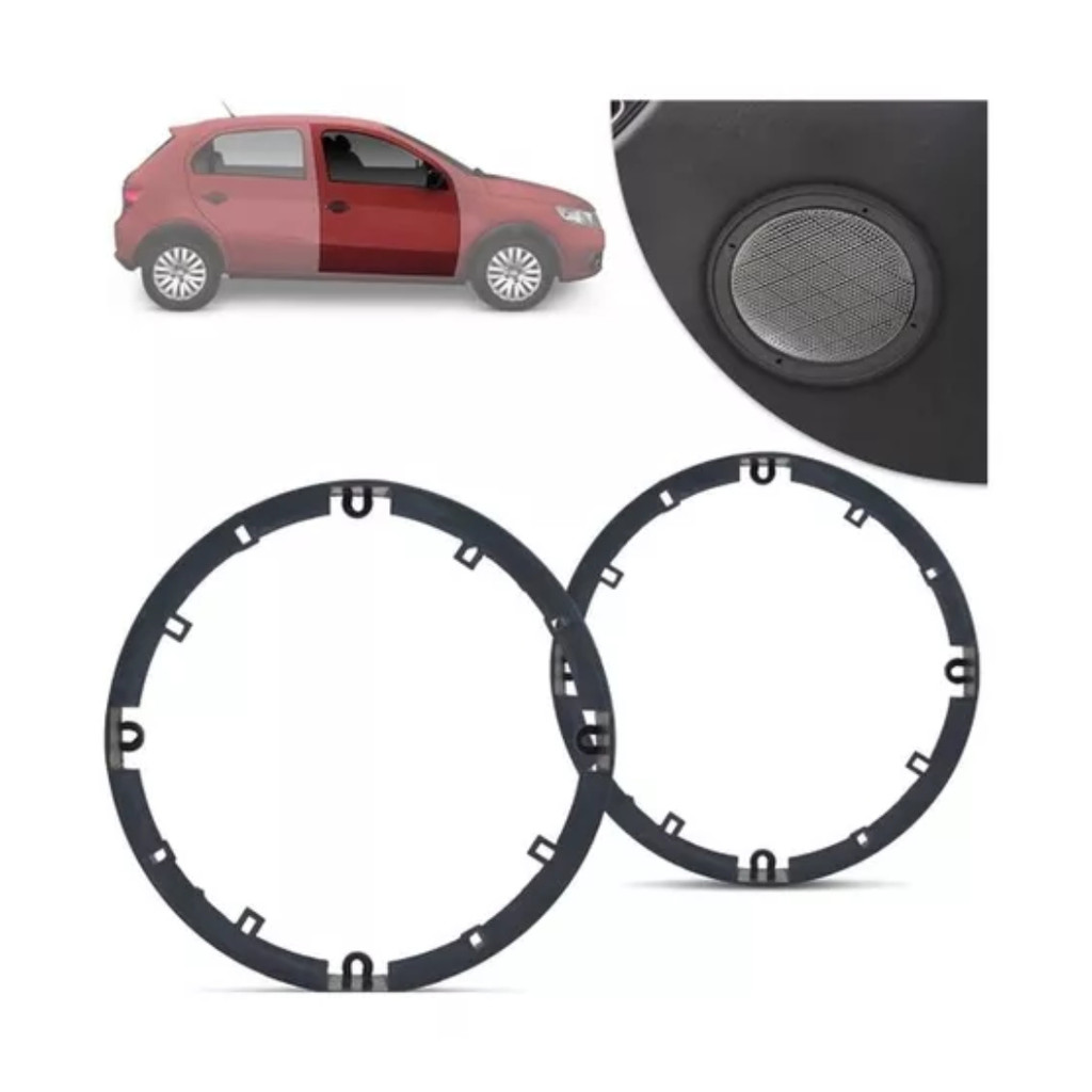 ARO ADAPTADOR P/AUTO FALANTE 6 POLEGADAS VW FOX/GOL GV/GOLF/JETTA/POLO DIANT PERMAK
