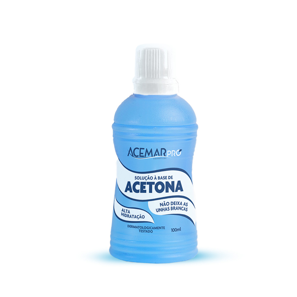 Removedor de Esmalte Acemar com Acetona 100ml em Oferta na Shopee